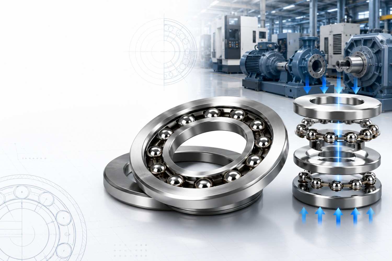 What Are Thrust Ball Bearings? Types, Working, and Industrial Applications - Industrial Bearing Guide
